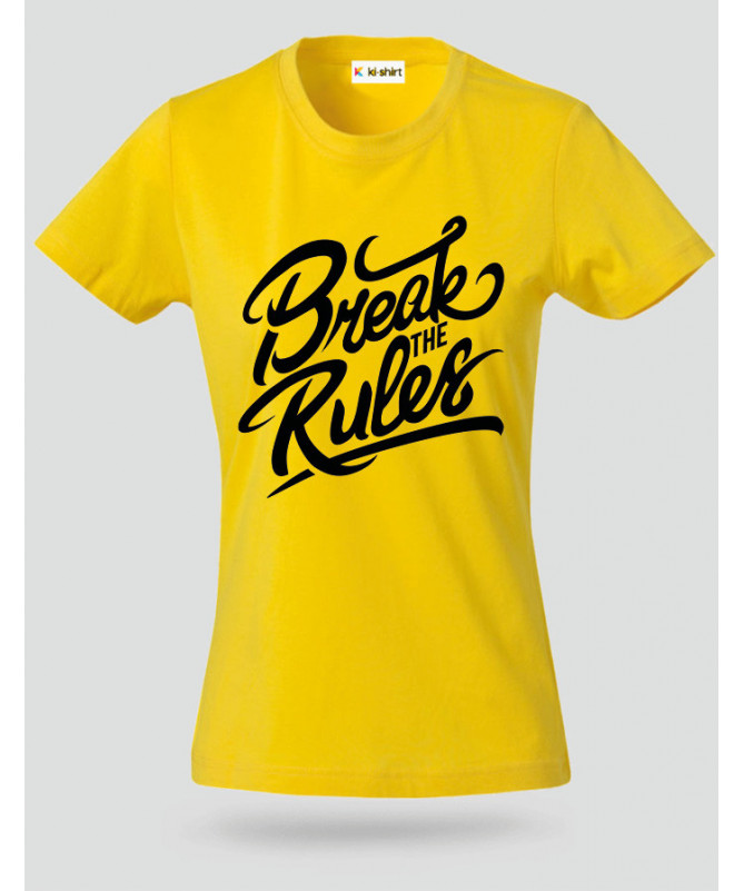 Break The Rules T-shirt Basic Donna