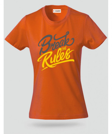 Break The Rules T-shirt Basic Donna
