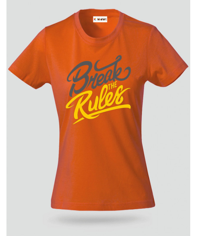 Break The Rules T-shirt Basic Donna