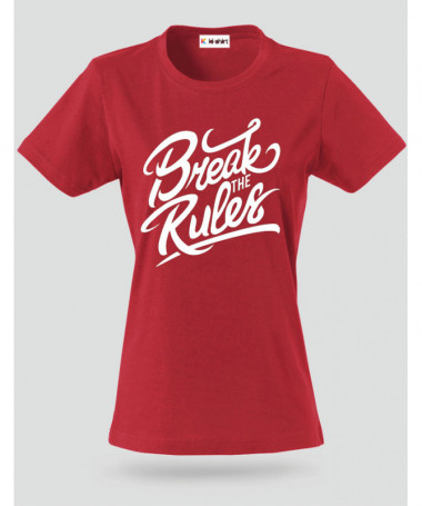 Break The Rules T-shirt Basic Donna