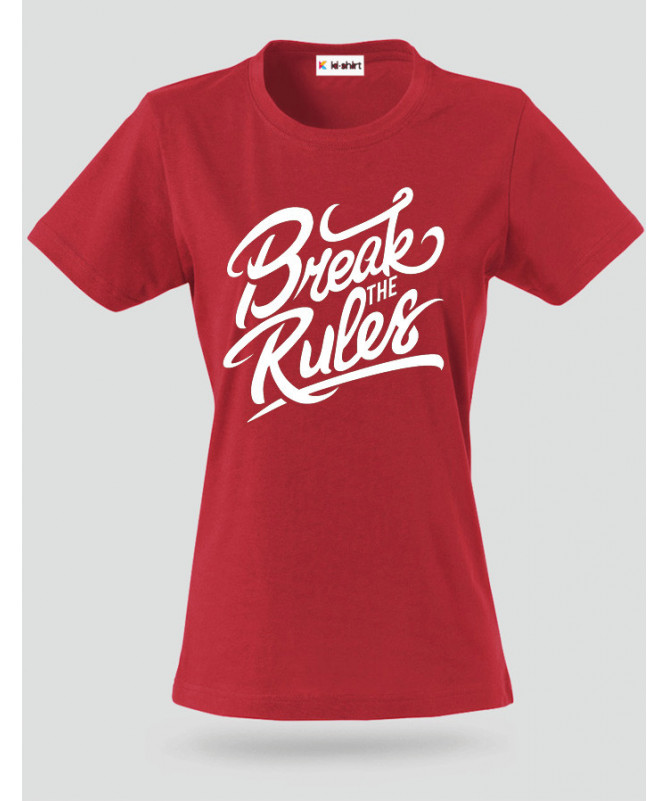 Break The Rules T-shirt Basic Donna