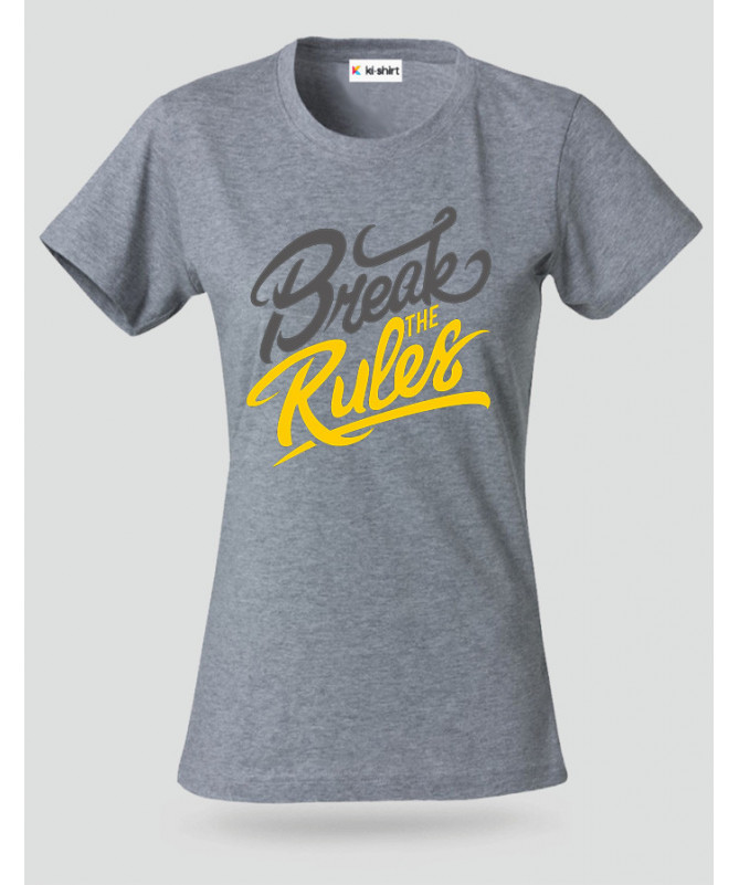 Break The Rules T-shirt Basic Donna