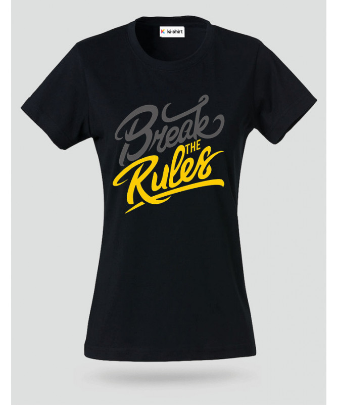 Break The Rules T-shirt Basic Donna