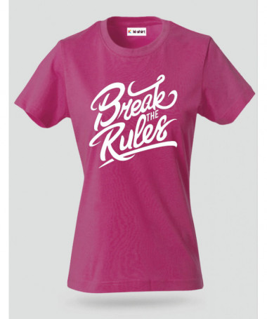 Break The Rules T-shirt Basic Donna