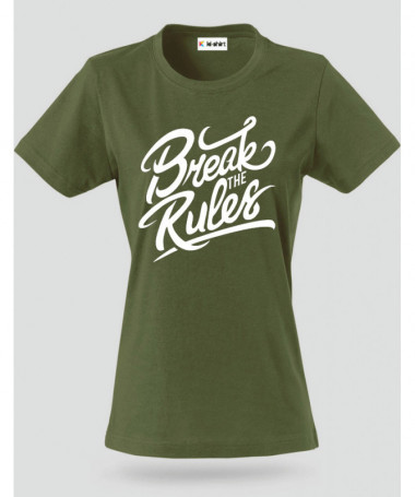 Break The Rules T-shirt Basic Donna