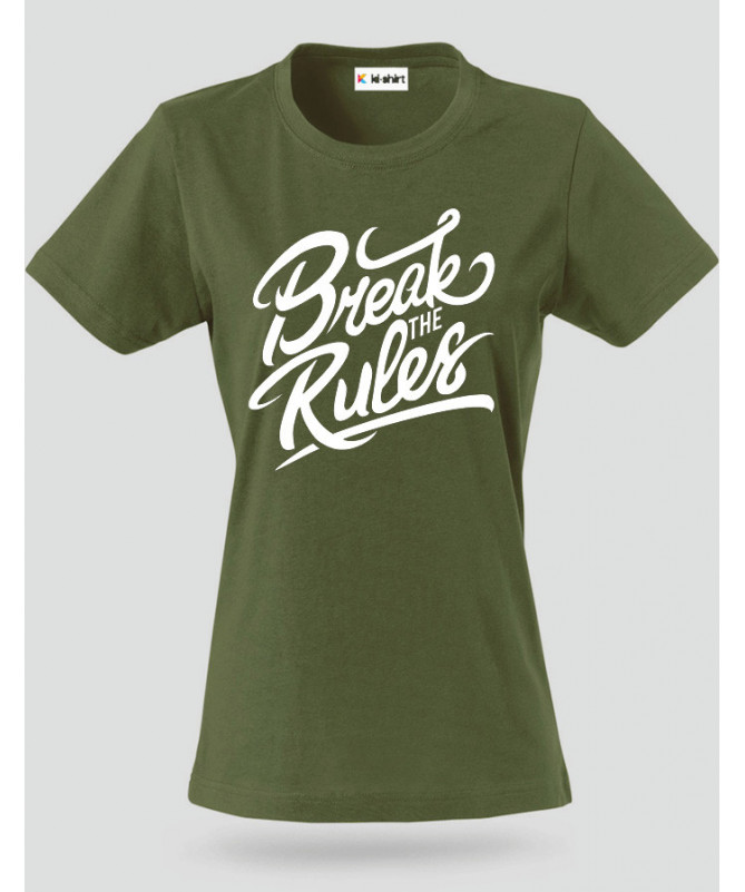Break The Rules T-shirt Basic Donna