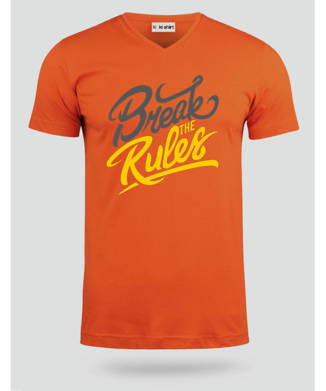 Break The Rules T-shirt Scollo V