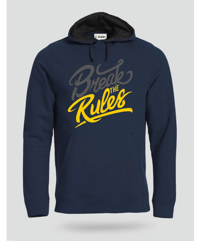 Break The Rules Felpa Premium con cappuccio Uomo