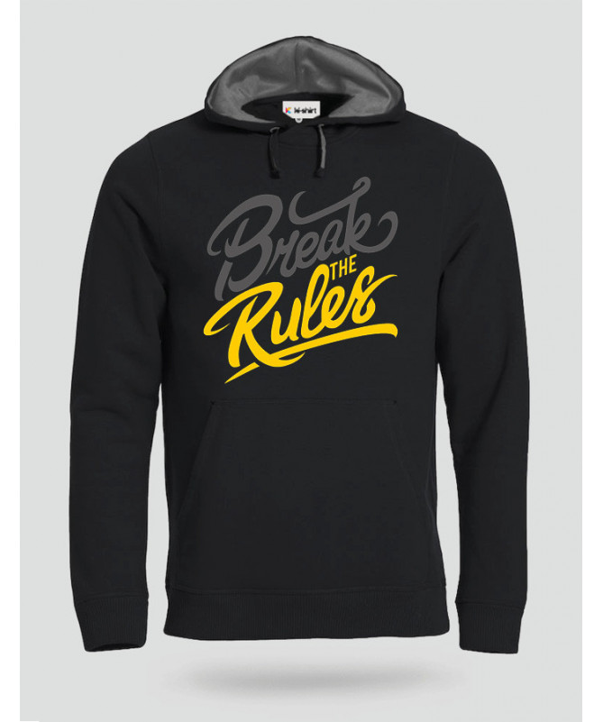 Break The Rules Felpa Premium con cappuccio Uomo