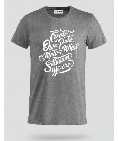 Create Your Own Path T-shirt Basic Uomo