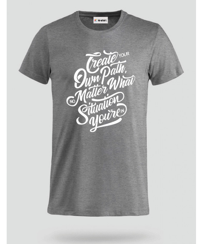 Create Your Own Path T-shirt Basic Uomo
