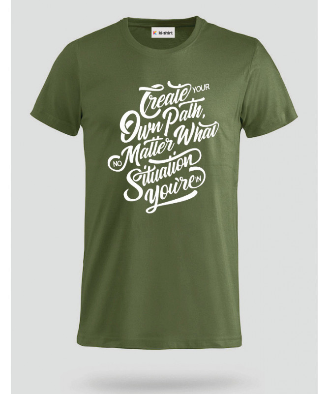 Create Your Own Path T-shirt Basic Uomo