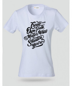 Create Your Own Path T-shirt Basic Donna