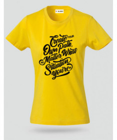 Create Your Own Path T-shirt Basic Donna