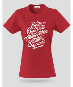 Create Your Own Path T-shirt Basic Donna