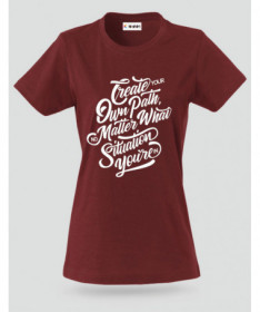 Create Your Own Path T-shirt Basic Donna