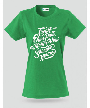 Create Your Own Path T-shirt Basic Donna