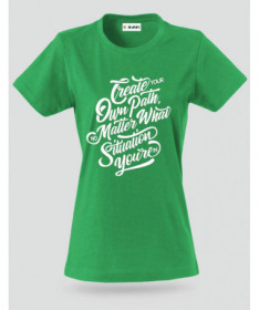 Create Your Own Path T-shirt Basic Donna