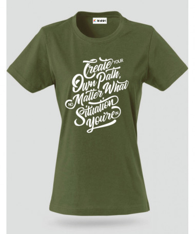 Create Your Own Path T-shirt Basic Donna