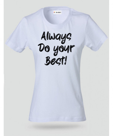 Do Your Best T-shirt Basic Donna