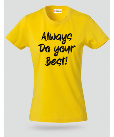 Do Your Best T-shirt Basic Donna