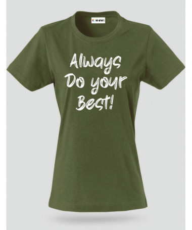 Do Your Best T-shirt Basic Donna
