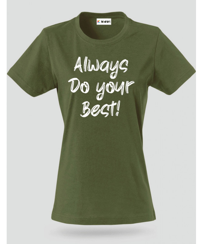 Do Your Best T-shirt Basic Donna