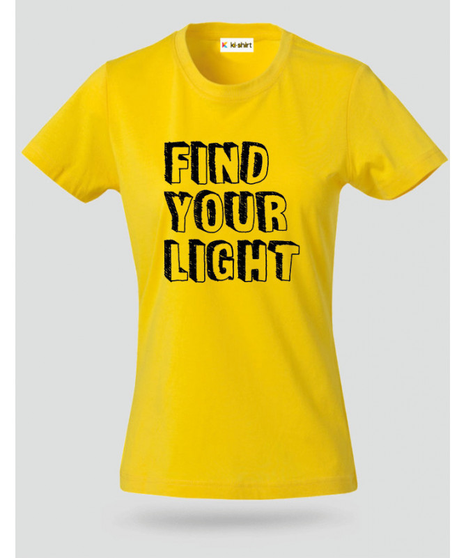 Find Your Light T-shirt Basic Donna