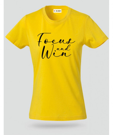 Focus And Win T-shirt Basic Donna