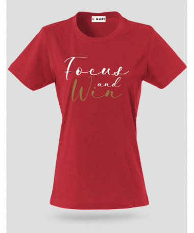 Focus And Win T-shirt Basic Donna