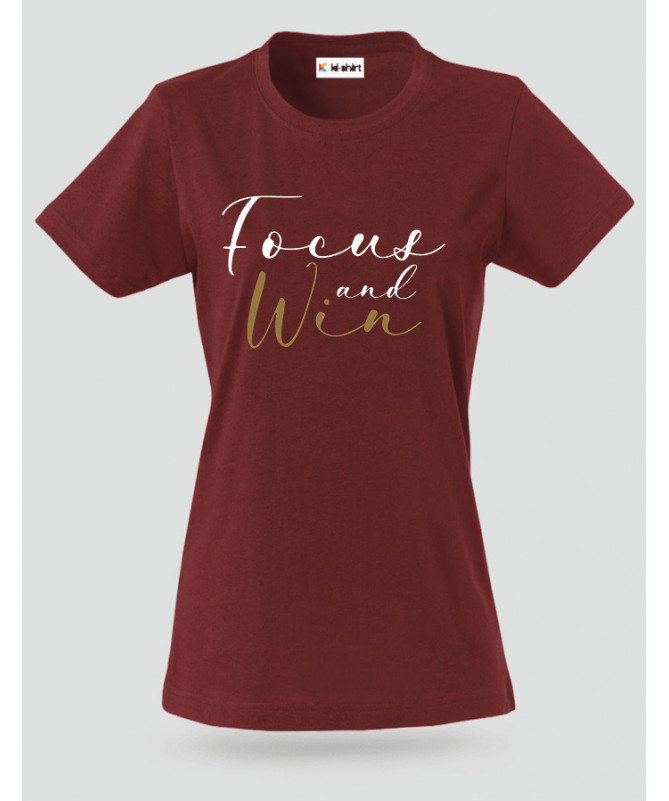 Focus And Win T-shirt Basic Donna