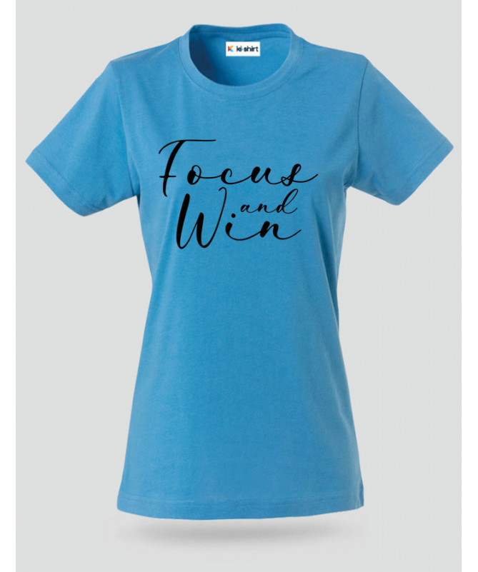 Focus And Win T-shirt Basic Donna