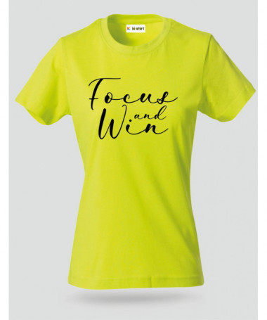 Focus And Win T-shirt Basic Donna