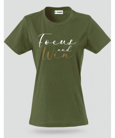 Focus And Win T-shirt Basic Donna