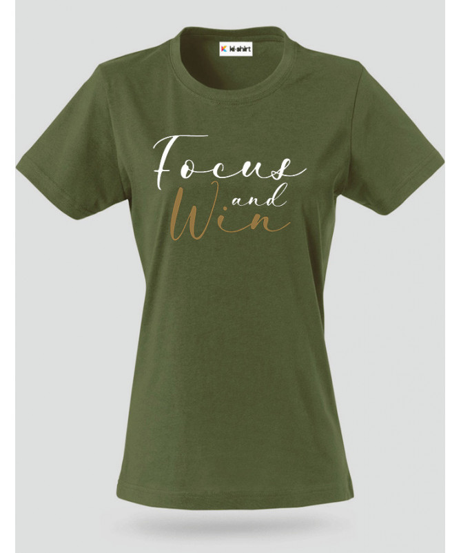 Focus And Win T-shirt Basic Donna