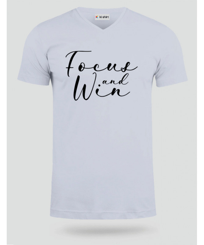 Focus And Win T-shirt Scollo V