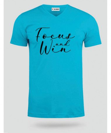 Focus And Win T-shirt Scollo V
