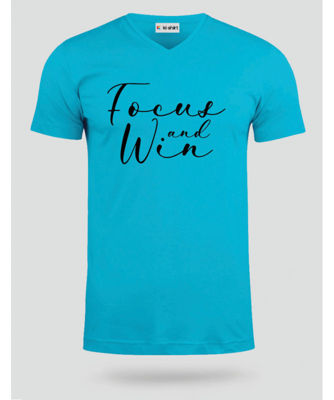 Focus And Win T-shirt Scollo V