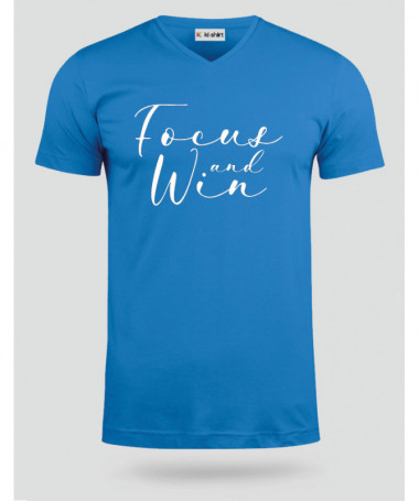 Focus And Win T-shirt Scollo V