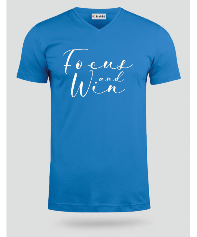 Focus And Win T-shirt Scollo V