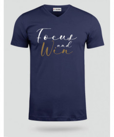 Focus And Win T-shirt Scollo V