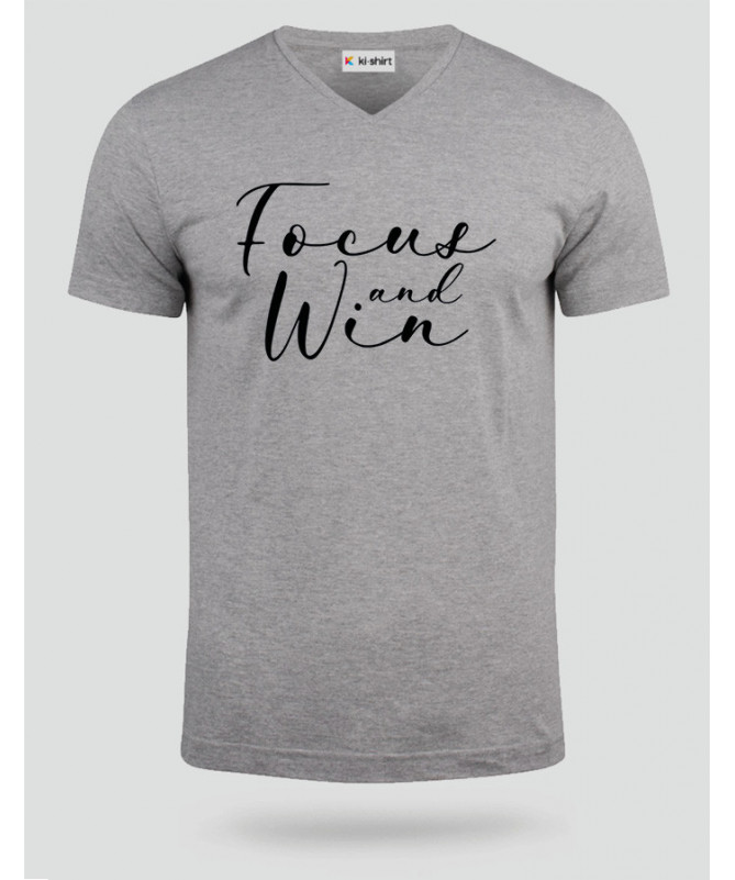 Focus And Win T-shirt Scollo V