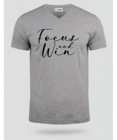 Focus And Win T-shirt Scollo V