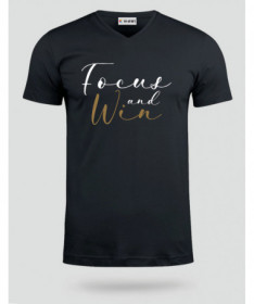 Focus And Win T-shirt Scollo V