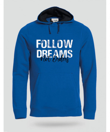 Follow Dreams not Orders Felpa Premium con cappuccio Uomo