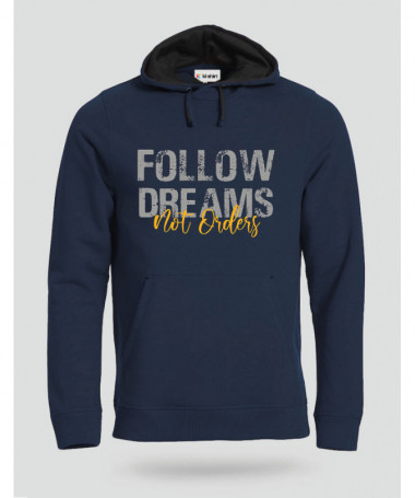 Follow Dreams not Orders Felpa Premium con cappuccio Uomo