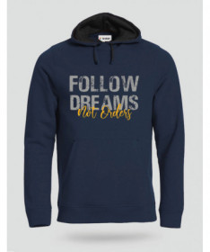 Follow Dreams not Orders Felpa Premium con cappuccio Uomo