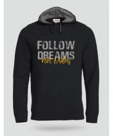 Follow Dreams not Orders Felpa Premium con cappuccio Uomo