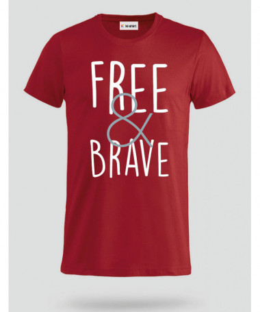 Free & Brave T-shirt Basic Uomo