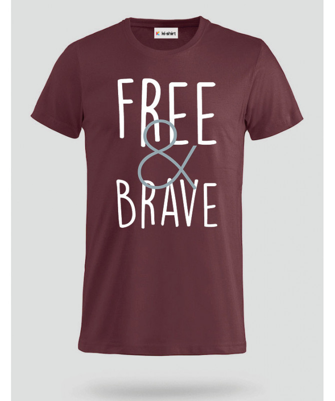 Free & Brave T-shirt Basic Uomo